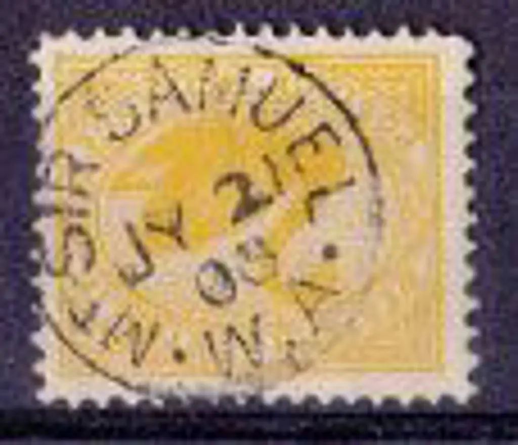 Mt Sir Samuel 3b 100% cds on 2d yellow swan 21 Jul ... Image 1++