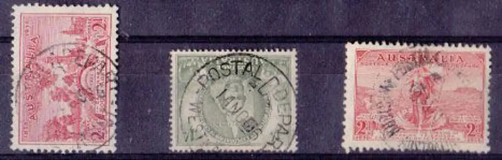 Postal Department A (1936), D (1946) & G (1936) on ... Image 1++