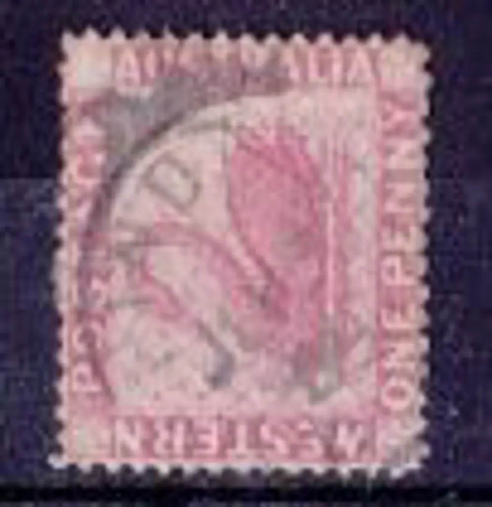 Quindalup 3a 60% strike on 1d carmine 1888 issue ... Image 1++