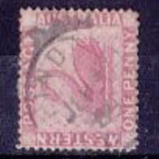 Quindalup 3a 60% strike on 1d carmine 1888 issue ...