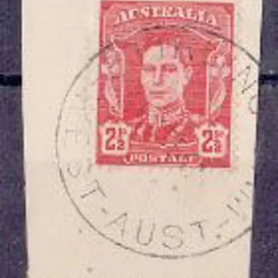 Stirling Dam E31 for 4 SE 47 on 2½d KGVI on piece. ...