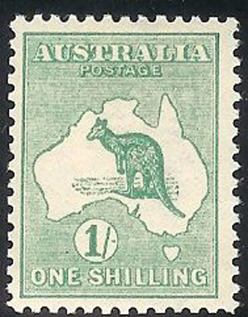 1/- emerald. Centred slightly left but fresh MLH & ... Image 1++