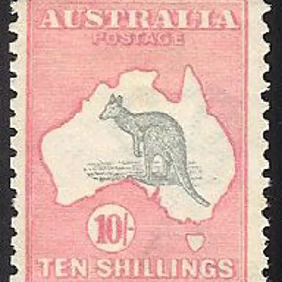 10/- grey & pink. Fresh MLH with some pulled perfs ...