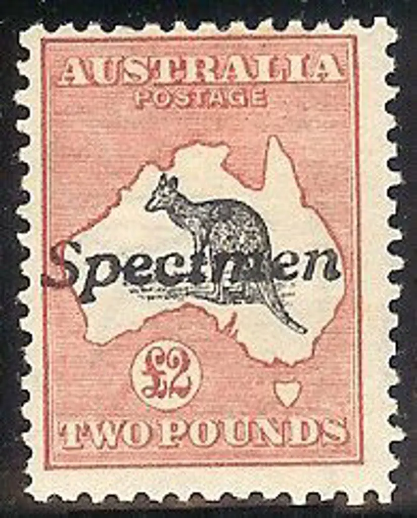 10/-, £1 & £2 kangaroos ovpt SPECIMEN. MLH with ... Image 1++
