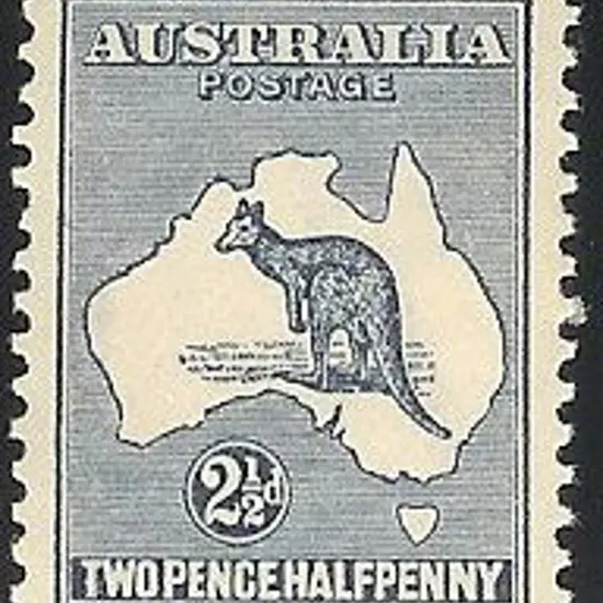 2½d indigo. MLH but vertical gum bend otherwise a ...