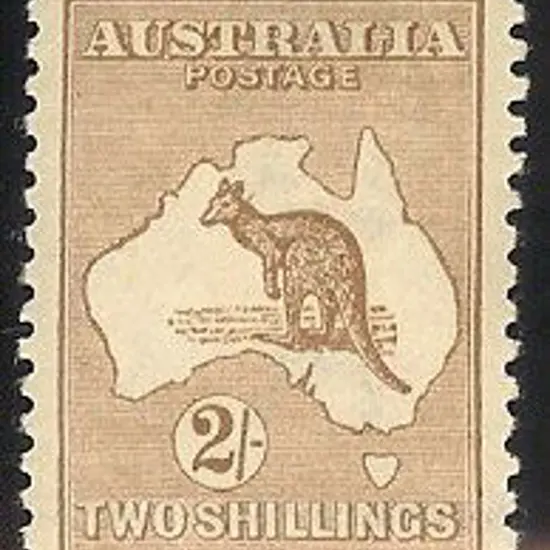 2/- brown. MVLH but corner bend. Well centred with ...