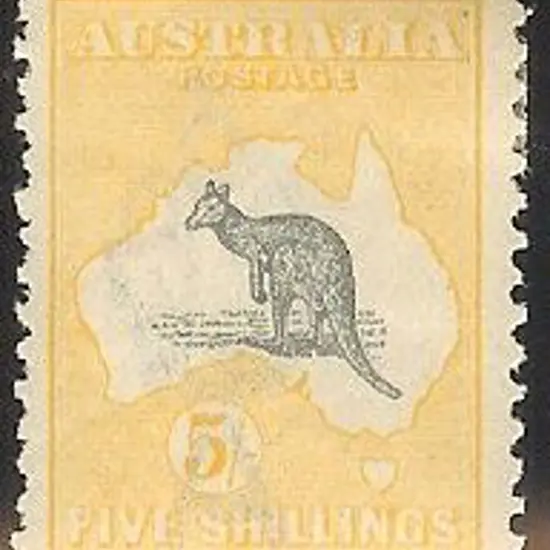 5/- grey & yellow MLH. Well centred with good ...