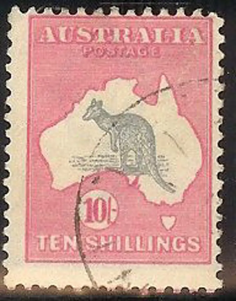 10/- grey & pink F/U with light indistinct cds. ... Image 1++