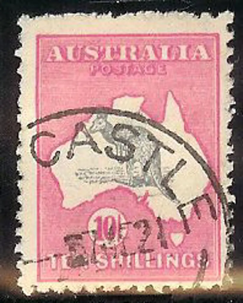 10/- grey & bright aniline pink. F/U with crisp ... Image 1++