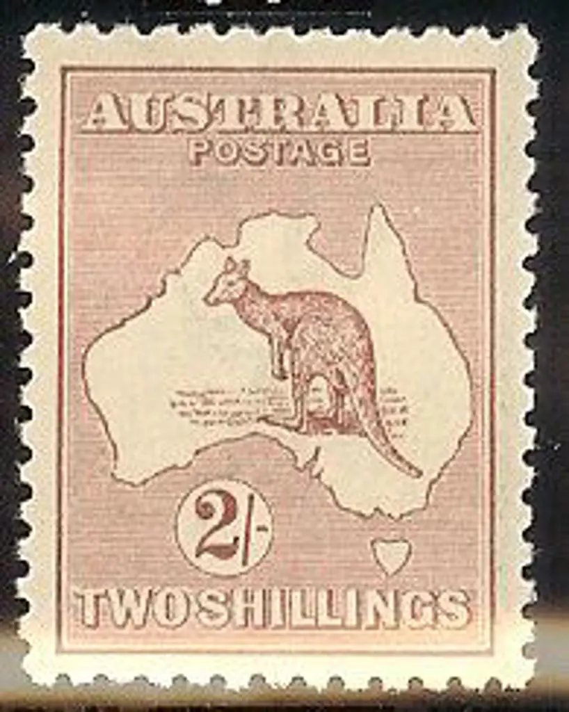 2/- maroon. Vertical crease unfortunately as ... Image 1++