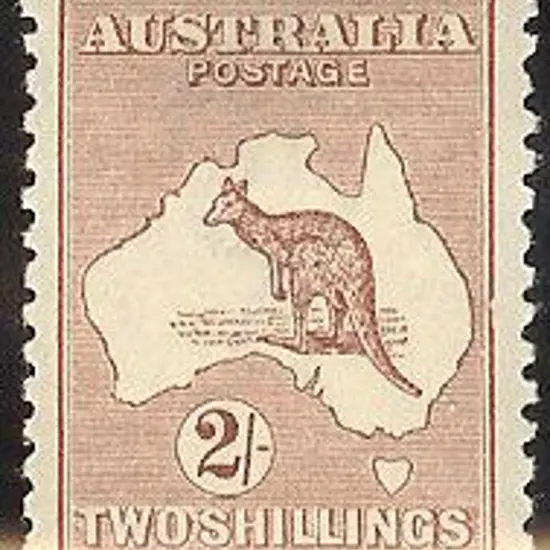 2/- maroon MLH, perfectly centred & good perfs. ...