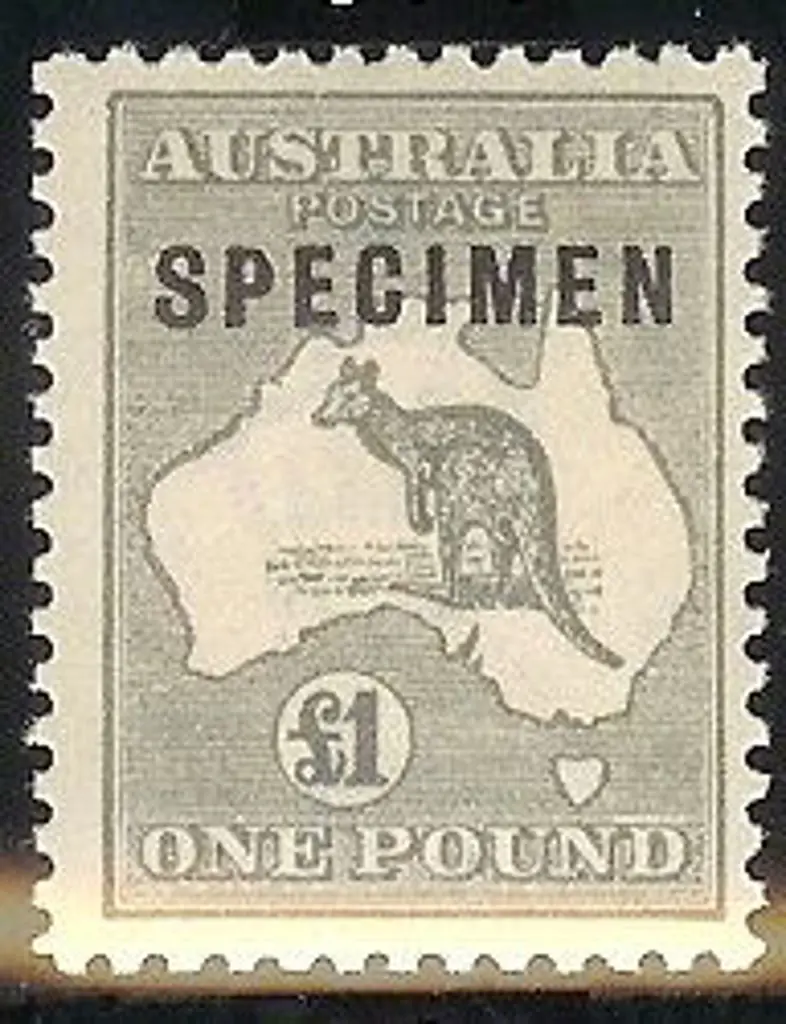 £1 grey ovpt SPECIMEN Type C. Centred slightly ... Image 1++