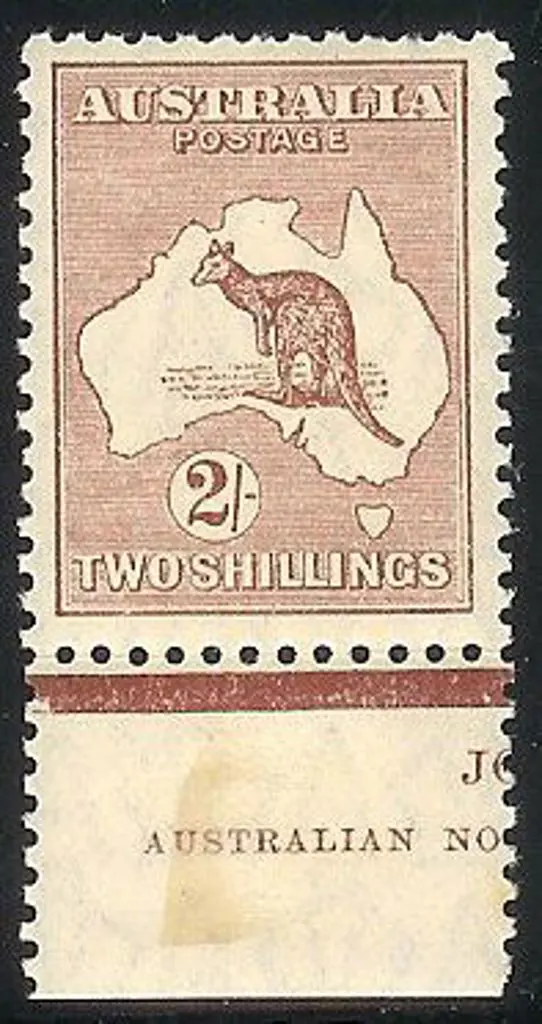 2/- maroon MVLH with part imprint. Couple of ... Image 1++