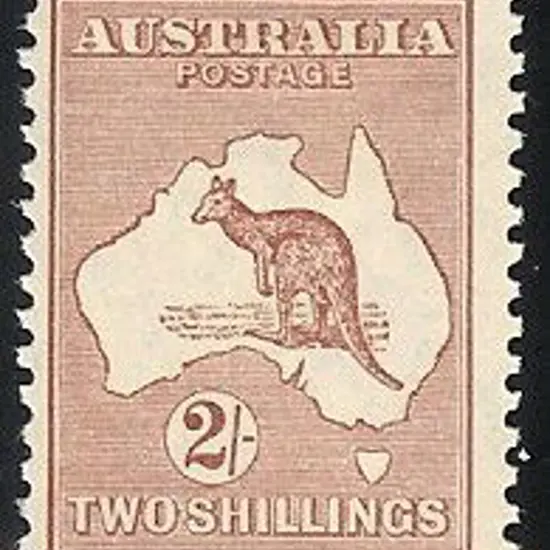 2/- maroon. Fresh MLH but centred left. Great ...