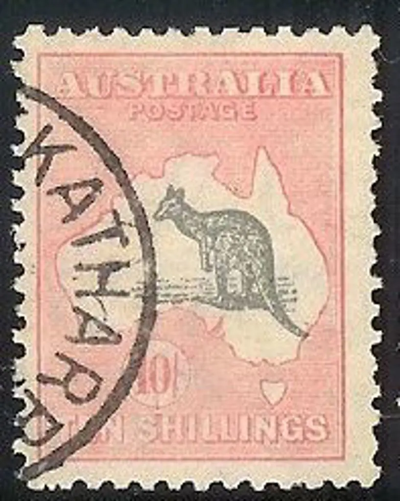 10/- grey & pink with part Meekatharra cds clear ... Image 1++