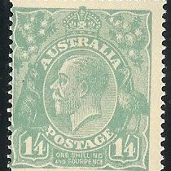1/4d pale blue. Centred left but fine MLH with ...