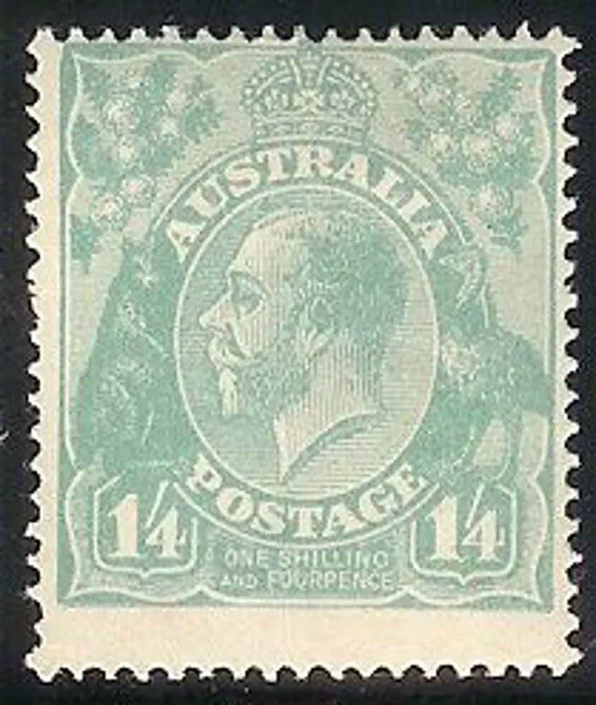 1/4d pale greenish blue. Centred high, with one ... Image 1++