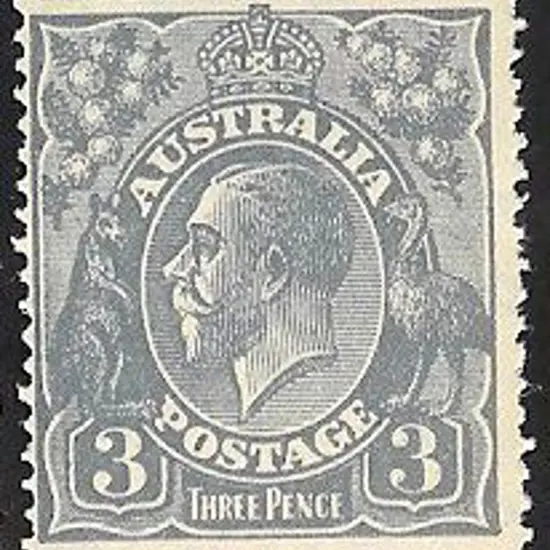 3d blue Die II perf 14 . Centred slightly left but ...