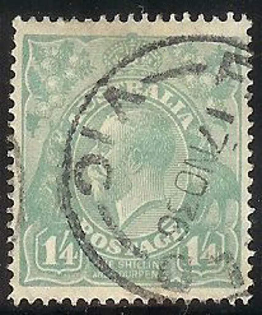 1/4d pale greenish blue F/U with bold 17NO36 cds ... Image 1++