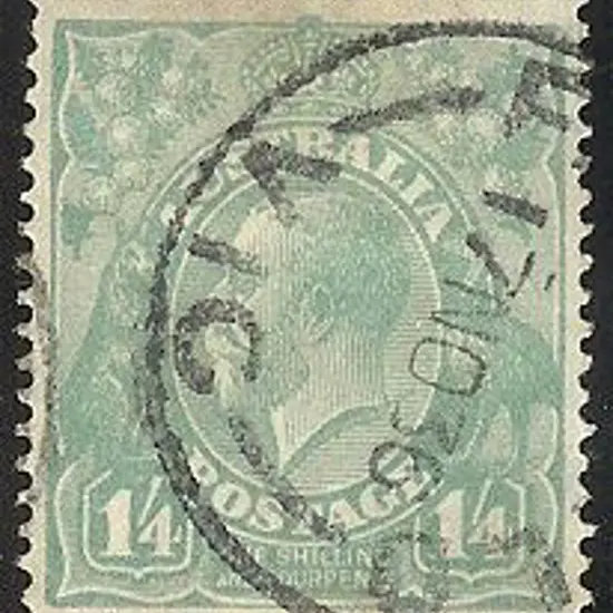 1/4d pale greenish blue F/U with bold 17NO36 cds ...