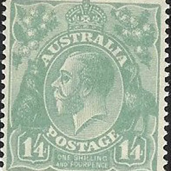 1/4d pale greenish blue Fresh MLH & well centred. ...