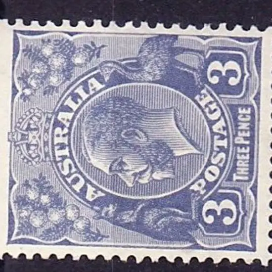 3d deep ultramarine Die II Perf 13½x12½ . MLH SG ...