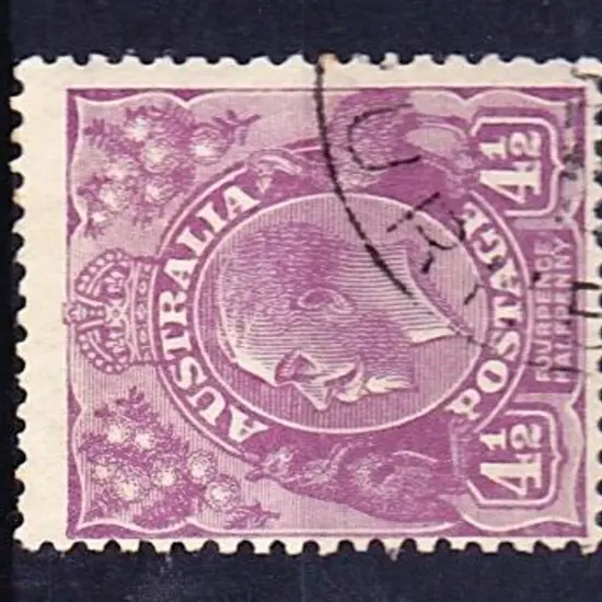 1928 4½d violet. Centred low left. CTO. SG 103