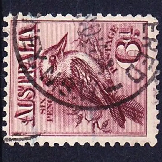 1914 6d claret kookaburra. F/U with part Sydney ...