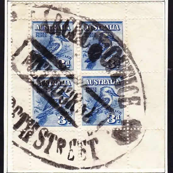 1928 Kookaburra Miniature Sheet with huge ...