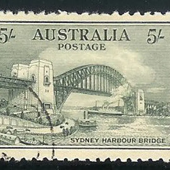 1932 5/- Sydney Harbour Bridge. Fine used with ...