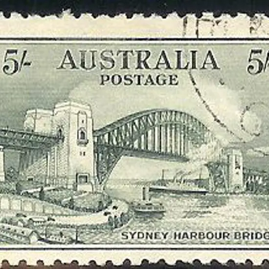 1932 5/- Sydney Harbour Bridge. Fine used with ...