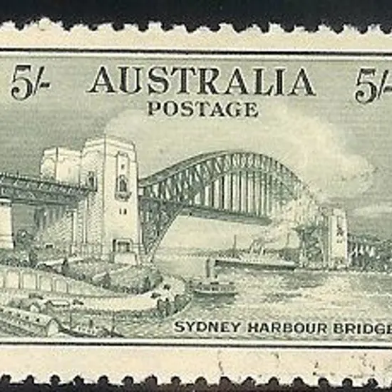 1932 Sydney Harbour Bridge set of 4 to 5/-. Fine ...