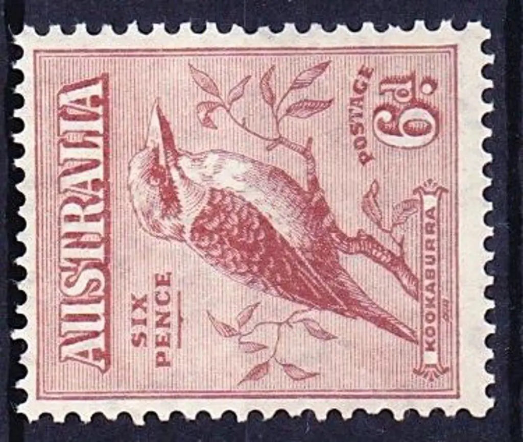 1932 6d kookaburra. MUH SG 146 Image 1++