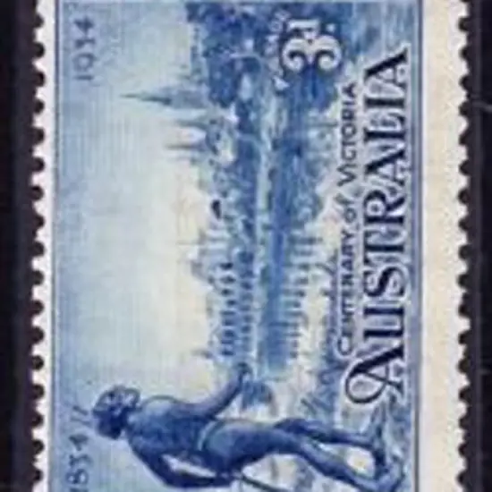 1934 Victoria Centenary Perf. 11½ set of 3. MUH SG ...
