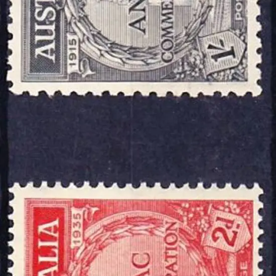 1935 ANZAC set of 2 MUH & fresh. SG 154/55