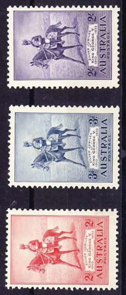 1935 Silver Jubilee set of 3 to 2/-. Fine MUH SG ... Image 1++