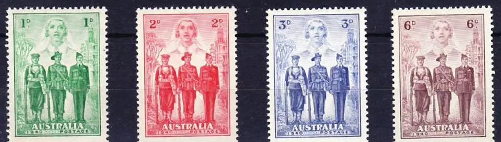 1940 AIF set of 4 to 6d. Fine MUH SG 196/99 ... Image 1++