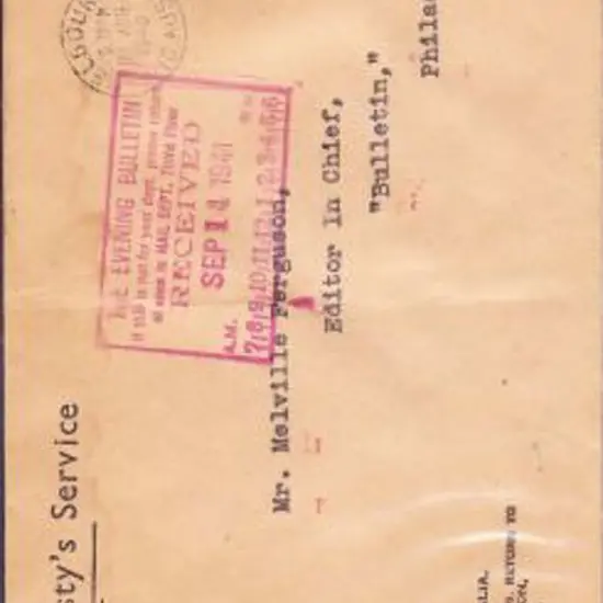 1940 (22nd Aug) 3d AIF commercially used on OHMS ...
