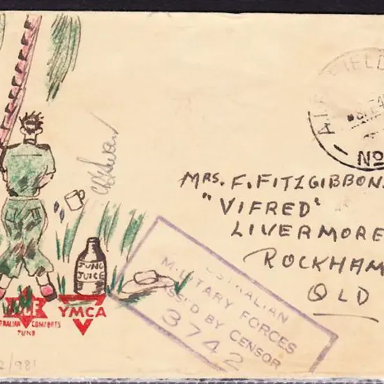 1945 (8th Feb) 3d KGVI on hand illustrated ...