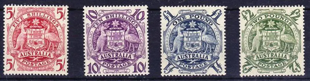 1949/50 Arms set of 4 to £2. MVLH SG 224a/d Image 1++