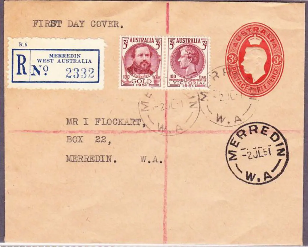 1951 (2nd July) Registered KGVI 3d red PSE with ... Image 1++