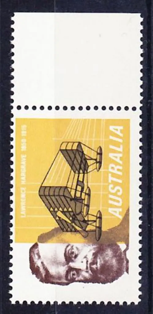 1963 5d Hargrave right marginal single with purple ... Image 1++