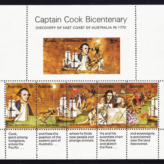 1970 Captain Cook M/S privately perforated around ...