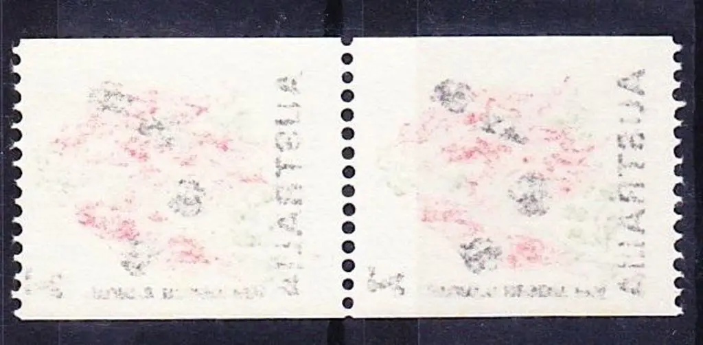 1971 7c Sturt Desert Pea coil pair showing full ... Image 1++