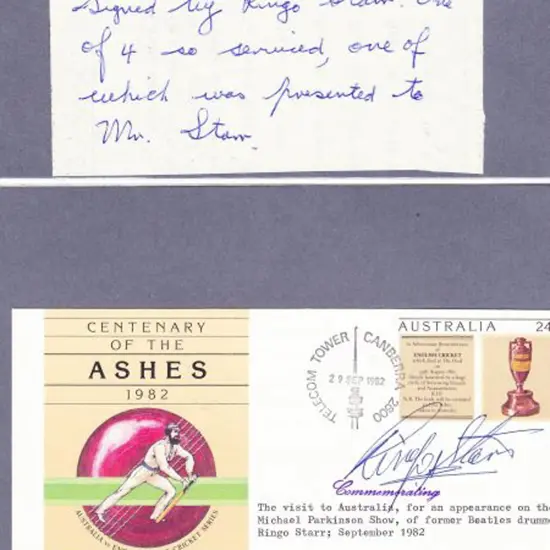 1982 (29th Sept) 1982 Cricket PSE pmkd Telecom ...
