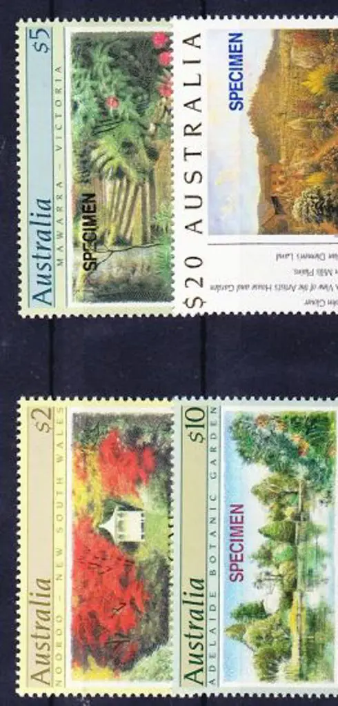 1989/90 $2 to $20 Gardens ovptd SPECIMEN. Set of 4 ... Image 1++