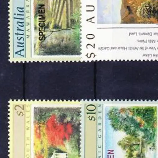 1989/90 $2 to $20 Gardens ovptd SPECIMEN. Set of 4 ...