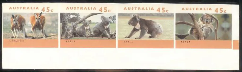 1994 Kangaroos & Koalas unissued imperf ungummed ... Image 1++