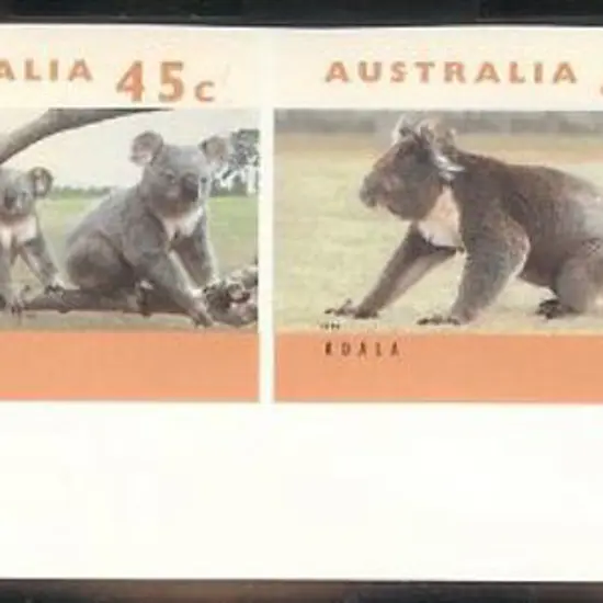 1994 Kangaroos & Koalas unissued imperf ungummed ...