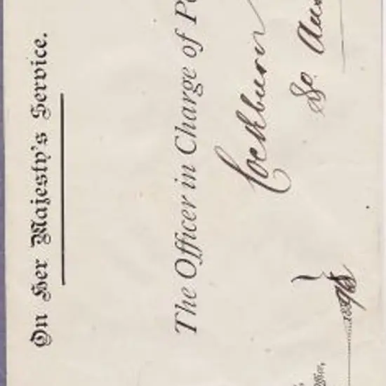 1896 (5th Nov) Postage Sydney paid cds on OHMS ...